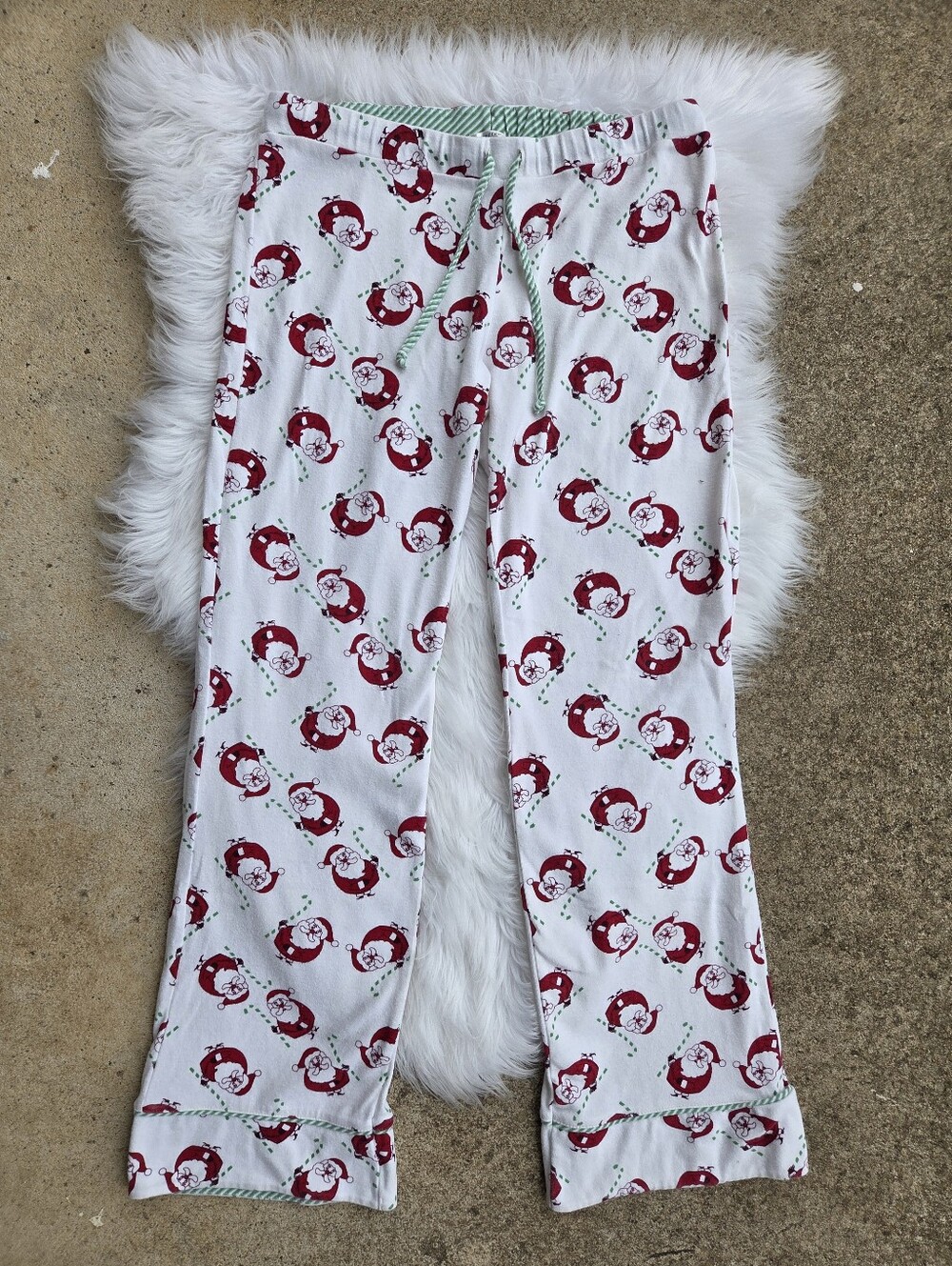Old Navy - Women's White & Red Holiday Pajama Pants - Size Small